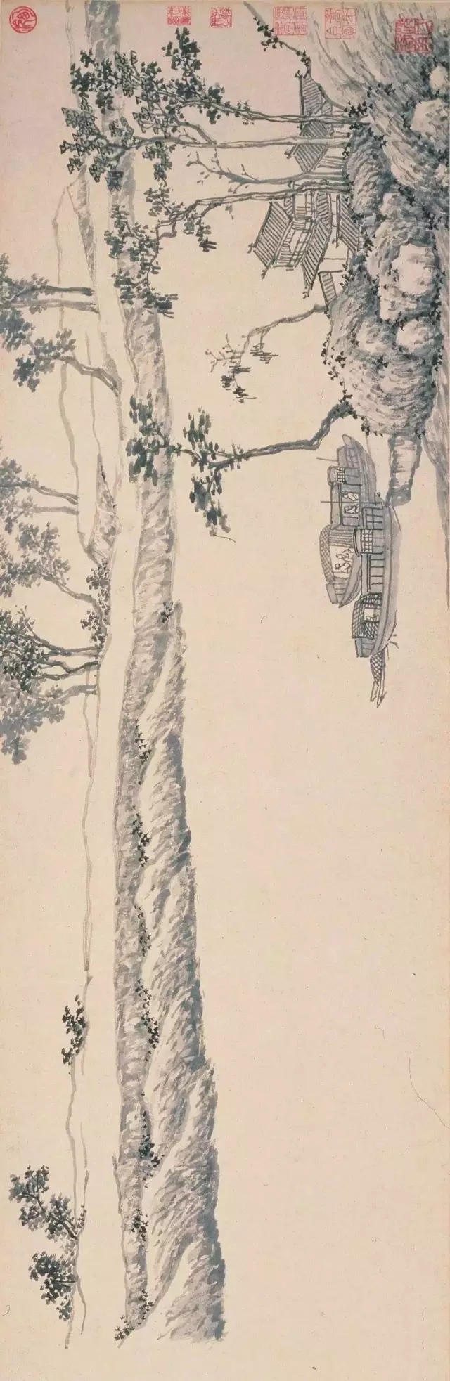 明代 沈周 京口送别图